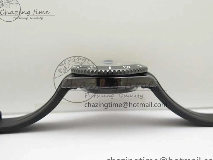 MiroTime 0122 Submariner 40mm Black Ceramic 5GF Best Edition Black Dial on Black Rubber Strap SA Unique 2464